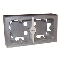 EFAPEL 10994_AAL Dupla kiemelő keret, alumínium színű