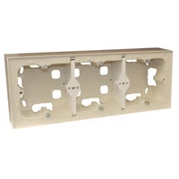 EFAPEL 10995_AMF Hármas kiemelő keret, elefántcsont színű