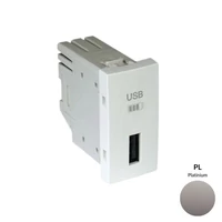EFAPEL 45383_SPL USB-A töltő, platina - 1 modul