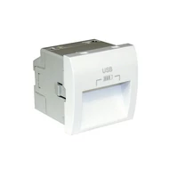 EFAPEL 45384_SBR dupla USB töltő (2x USB-A), 20°-os kimenet, fehér