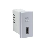 EFAPEL 45387_SAL USB-C töltő, alumínium - 1 modul