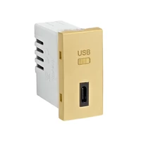EFAPEL 45387_SDU USB-C töltő, arany - 1 modul