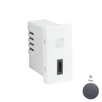 EFAPEL 45387_SIS USB-C töltő, szürke - 1 modul