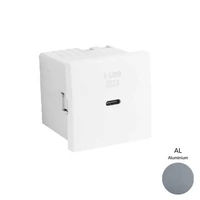 EFAPEL 45398_SAL USB-C gyorstöltő aljzat  (30W), alumínium