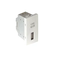 EFAPEL 45437_SBM USB-A adatkommunikációs aljzat, matt fehér - 1 modul