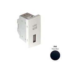 EFAPEL 45437_SPM USB-A adatkommunikációs aljzat, matt fekete - 1 modul