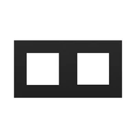 EFAPEL 45920_TPM QUADRA kettes keret, matt fekete színű