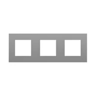 EFAPEL 45930_TAL QUADRA hármas keret, alumínium színű