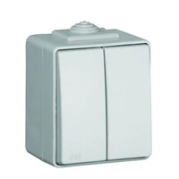 EFAPEL 48101_CCZ IP65 Dupla váltókapcsoló szürke
