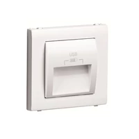 EFAPEL 50673_TBR dupla USB töltő (2x USB-A), 20°-os kimenet, fehér