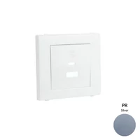 EFAPEL 50674_TPR dupla töltő aljzat fedél (USB-A + USB-C), ezüst