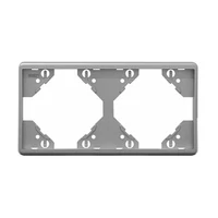 EFAPEL 50921_TPR Apolo 5000 vízszintes kettes keret, ezüst színű