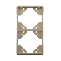 EFAPEL 50922_TPL Apolo 5000 függőleges kettes keret, platina színű