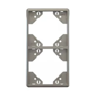 EFAPEL 50922_TPR Apolo 5000 függőleges kettes keret, ezüst színű