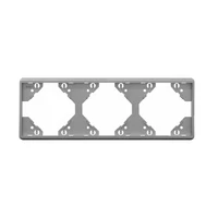 EFAPEL 50931_TPR Apolo 5000 vízszintes hármas keret, ezüst színű