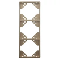 EFAPEL 50932_TPL Apolo 5000 függőleges hármas keret, platina színű