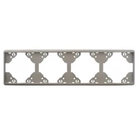 EFAPEL 50941_TPR Apolo 5000 vízszintes négyes keret, ezüst színű