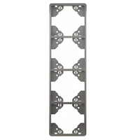 EFAPEL 50942_TPR Apolo 5000 függőleges négyes keret, ezüst színű