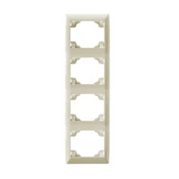 EFAPEL 70942_TMF sirius70 függőleges négyes keret, elefántcsont színű