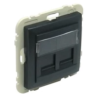 EFAPEL 90442_SIS dupla RJ45 keretszerelvény, szürke