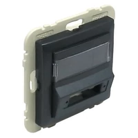 EFAPEL 90448_SIS Fedlap SC APC duplex csatlakozóhoz (csatlakozó nélkül) szürke