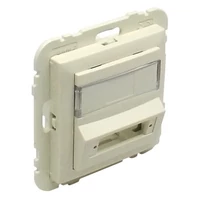 EFAPEL 90448_SMF Fedlap SC APC duplex csatlakozóhoz (csatlakozó nélkül) elefántcsont