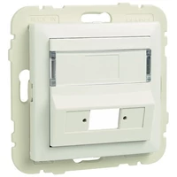 EFAPEL 90449_SBR Fedlap SC APC Simplex / LC duplex csatlakozóhoz (csatlakozó nélkül) fehér