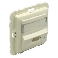 EFAPEL 90449_SMF Fedlap SC APC Simplex / LC duplex csatlakozóhoz (csatlakozó nélkül) elefántcsont