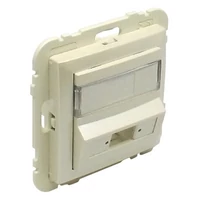 EFAPEL 90449_SPE Fedlap SC APC Simplex / LC duplex csatlakozóhoz (csatlakozó nélkül) gyöngyház