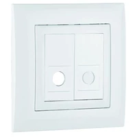 EFAPEL 90459 SBR Fedlap kerettel dupla optikai csatlakozóhoz