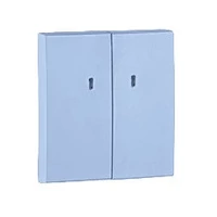 EFAPEL 90615_TAL Dupla billentyű jelzőfényes mechanizmushoz, alumínium színű