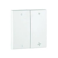 EFAPEL 90616_TBR Dupla billentyű ventillátor jellel, fehér színű