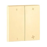 EFAPEL 90616_TDU Dupla billentyű ventillátor jellel, arany színű