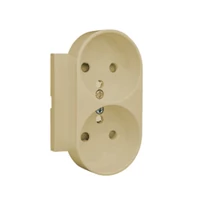 EFAPEL 90656 TMF Dupla dugalj fedlap, elefántcsont