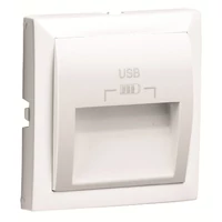 EFAPEL 90673_TBR Fedlap dupla USB-A aljzathoz 
(20°-os), fehér