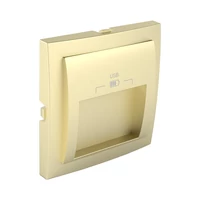EFAPEL 90673_TDU Fedlap dupla USB-A aljzathoz 
(20°-os), arany