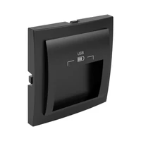 EFAPEL 90673_TPM Fedlap dupla USB-A aljzathoz 
(20°-os), fekete