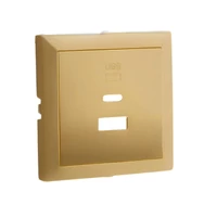 EFAPEL 90674_TDU Fedlap dupla töltő aljzathoz (USB-A + USB-C), arany