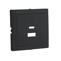 EFAPEL 90674_TPM Fedlap dupla töltő aljzathoz (USB-A + USB-C), fekete