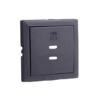 EFAPEL 90675_TIS Fedlap dupla töltő aljzathoz (2x USB-C), szürke