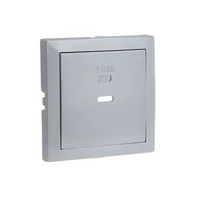 EFAPEL 90676_TAL Fedlap USB-C töltő aljzathoz, alumínium