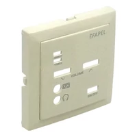 EFAPEL 90702_TMF Fedlap 21372 vezérlőegységhez elefántcsont