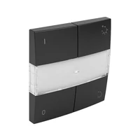 EFAPEL 90747_TPM Nyomógomb, fényerőszabályzóhoz, fekete színű