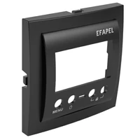 EFAPEL 90748_TPM Termosztát fedlap, fekete