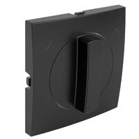 EFAPEL 90761_TPM Fedlap forgócsapos nyomógombhoz, fel/le jellel fekete