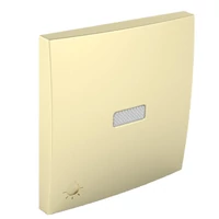 EFAPEL 90797_TDU Egyes billentyű jelzőfényes lámpa jellel arany