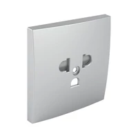 EFAPEL 90842_TAL Fedlap csatlakozóaljzathoz, gyerekzáras EURO-USA_Típus alumínium