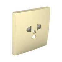 EFAPEL 90842_TDU Fedlap csatlakozóaljzathoz, gyerekzáras EURO-USA_Típus arany