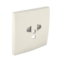 EFAPEL 90842_TMF Fedlap csatlakozóaljzathoz, gyerekzáras EURO-USA_Típus elefántcsont