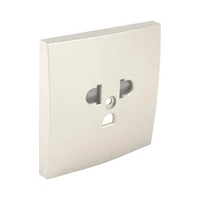 EFAPEL 90842_TPE Fedlap csatlakozóaljzathoz, gyerekzáras EURO-USA_Típus gyöngyház